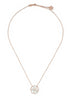 18K rose gold flower necklace